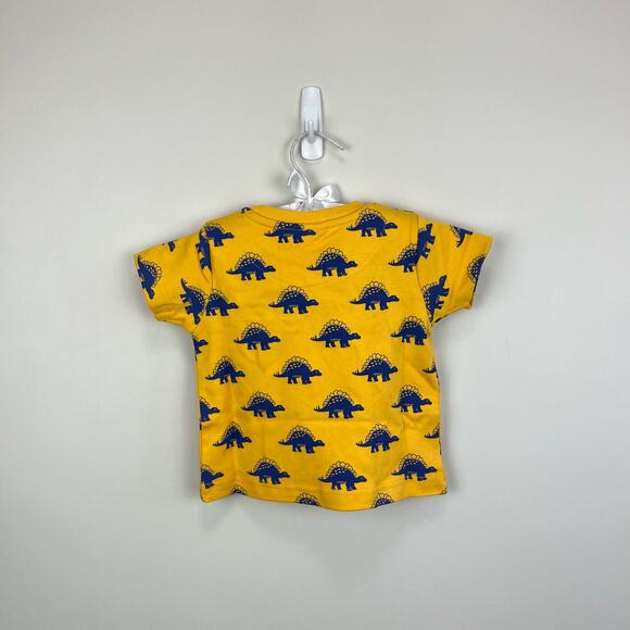 JoJo Maman Bebe Stegosaurus Print T-Shirt 6-12 Months NWT - Picture 1 of 4